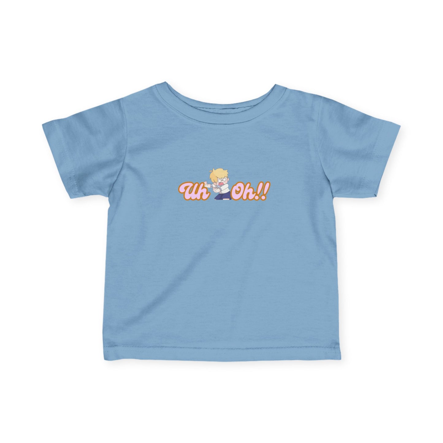 Infant Tee — Cute Retro Baby "Uh Oh!!" Graphic