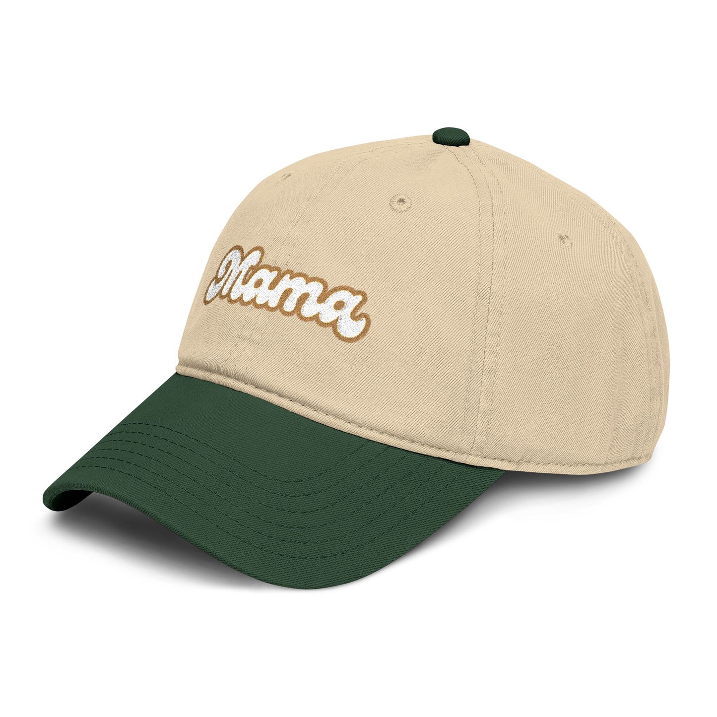 Mama Embroidered Baseball Cap — Vintage Washed Cotton 'Mama' Hat