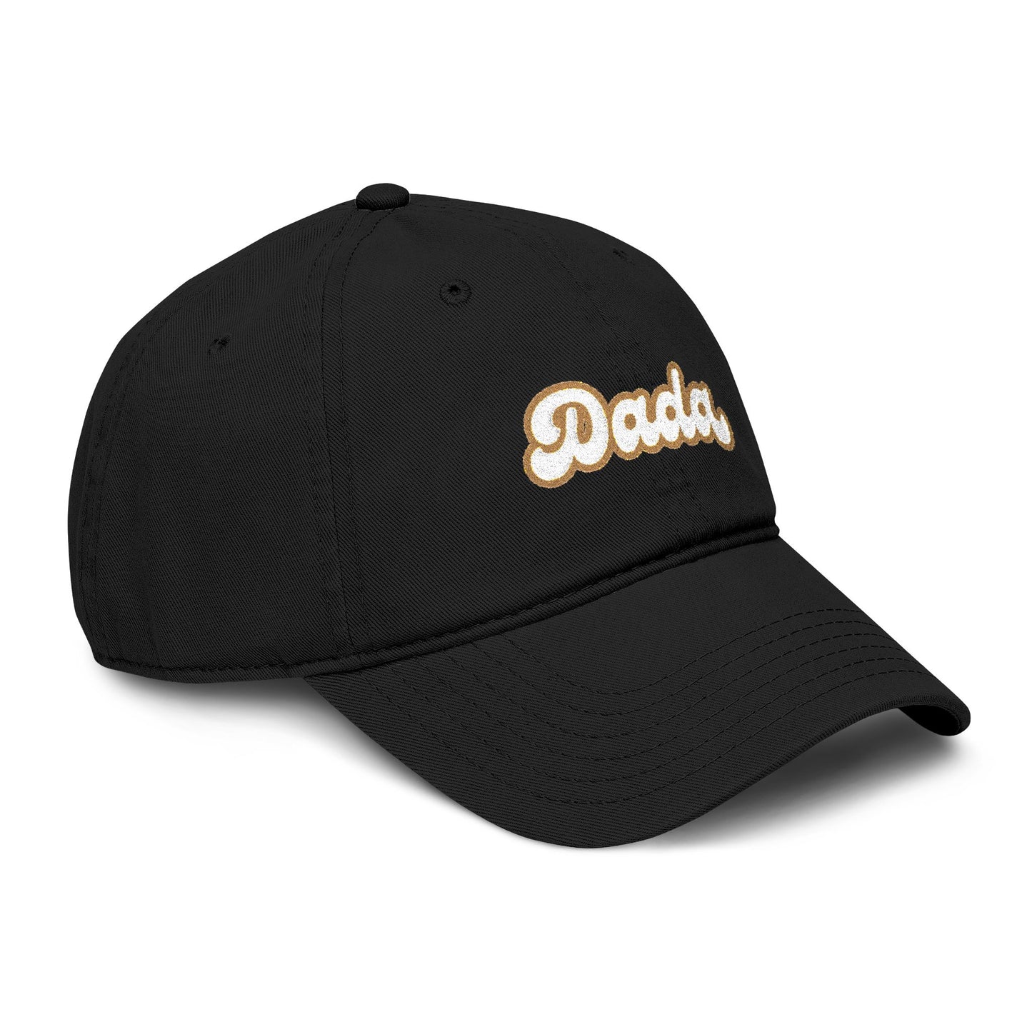 Dada Script Embroidered Washed Baseball Cap — Retro Dad Dad Hat
