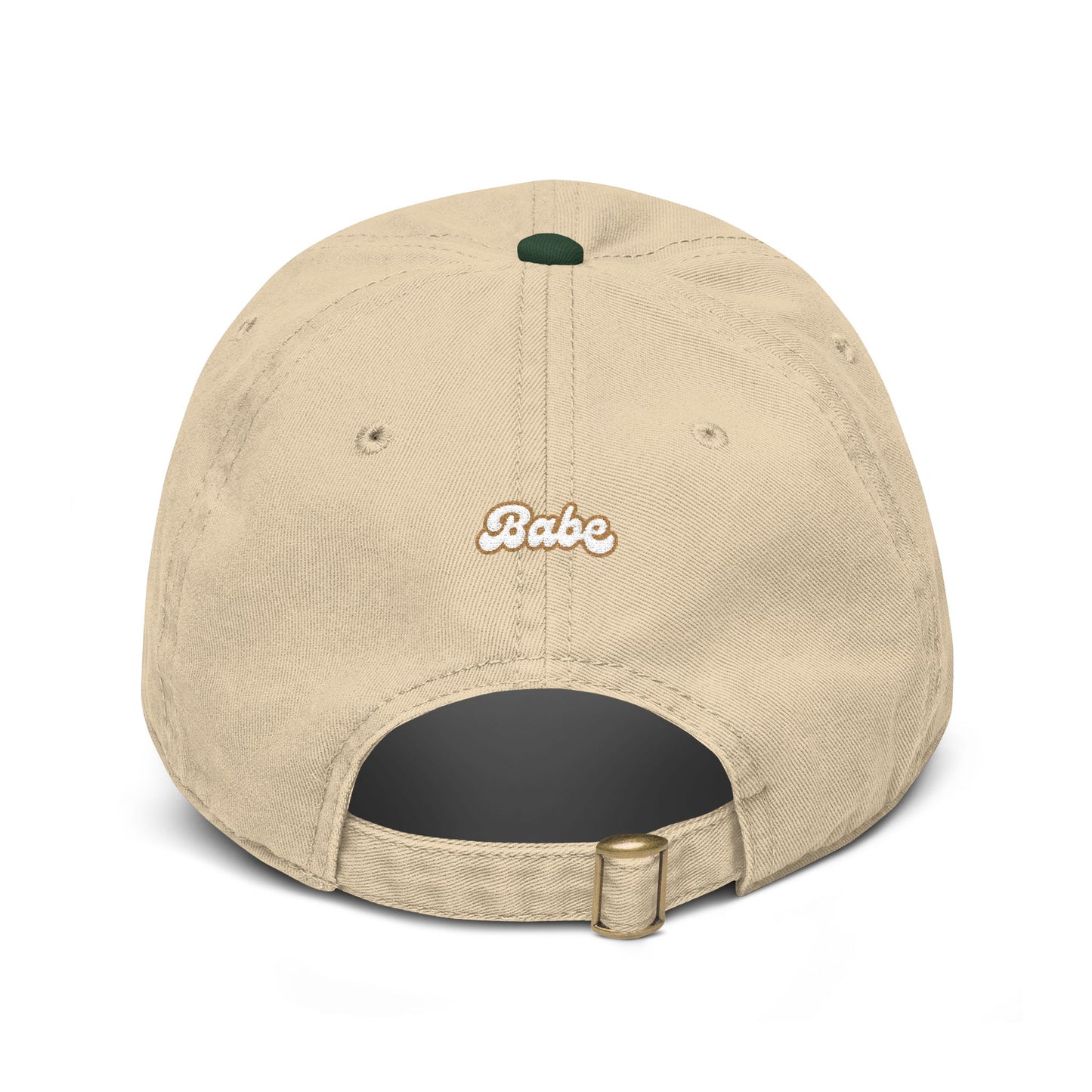 Dada Script Embroidered Washed Baseball Cap — Retro Dad Dad Hat