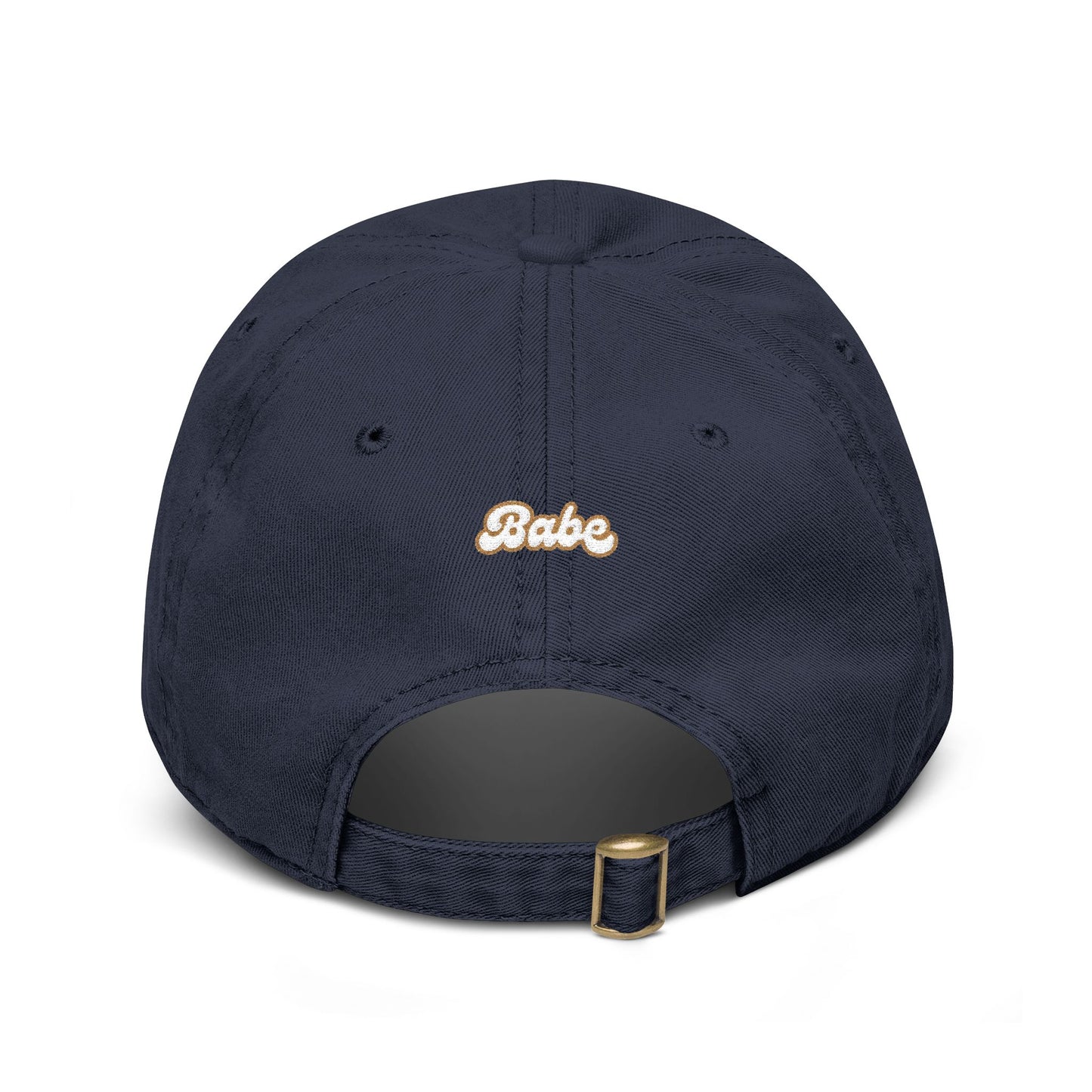 Dada Script Embroidered Washed Baseball Cap — Retro Dad Dad Hat