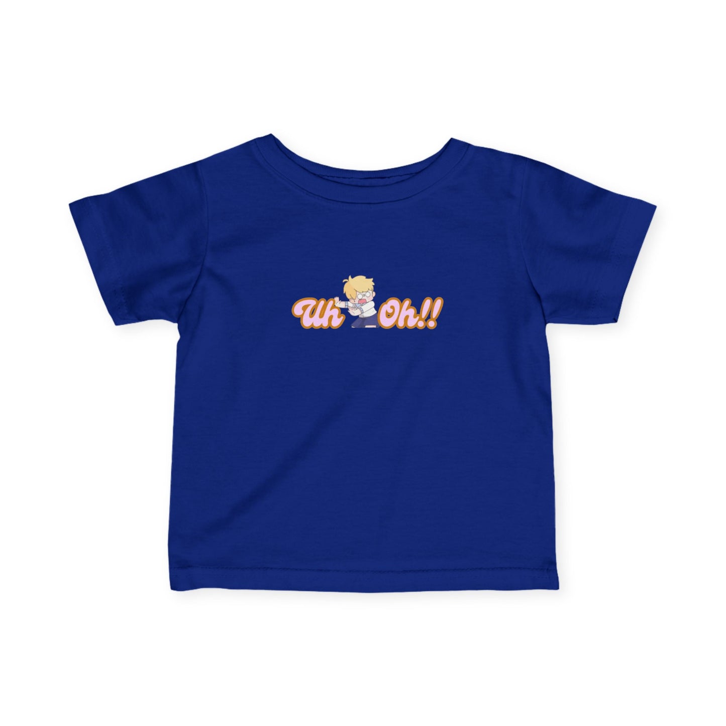 Infant Tee — Cute Retro Baby "Uh Oh!!" Graphic
