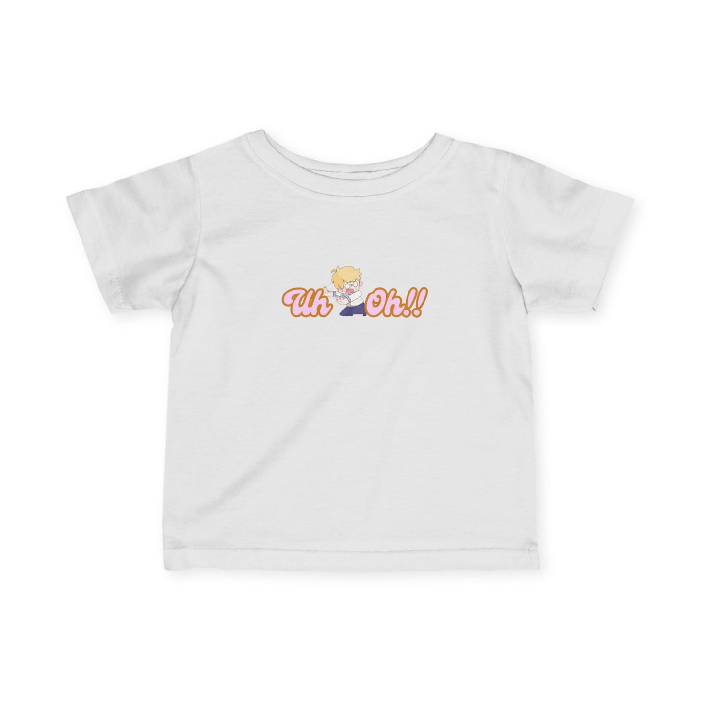 Infant Tee — Cute Retro Baby "Uh Oh!!" Graphic
