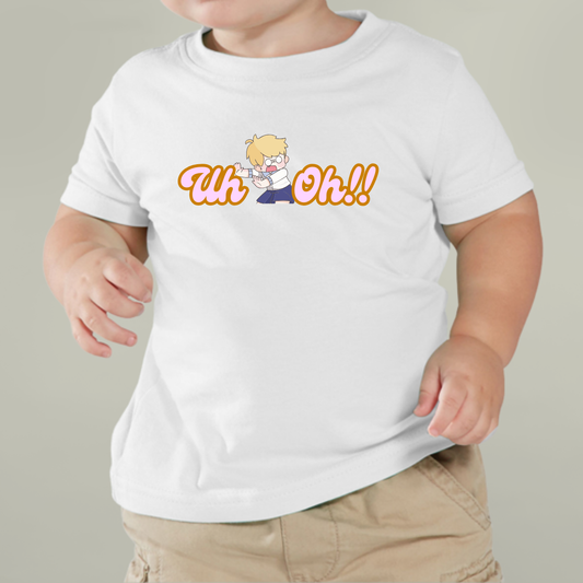 Infant Tee — Cute Retro Baby "Uh Oh!!" Graphic