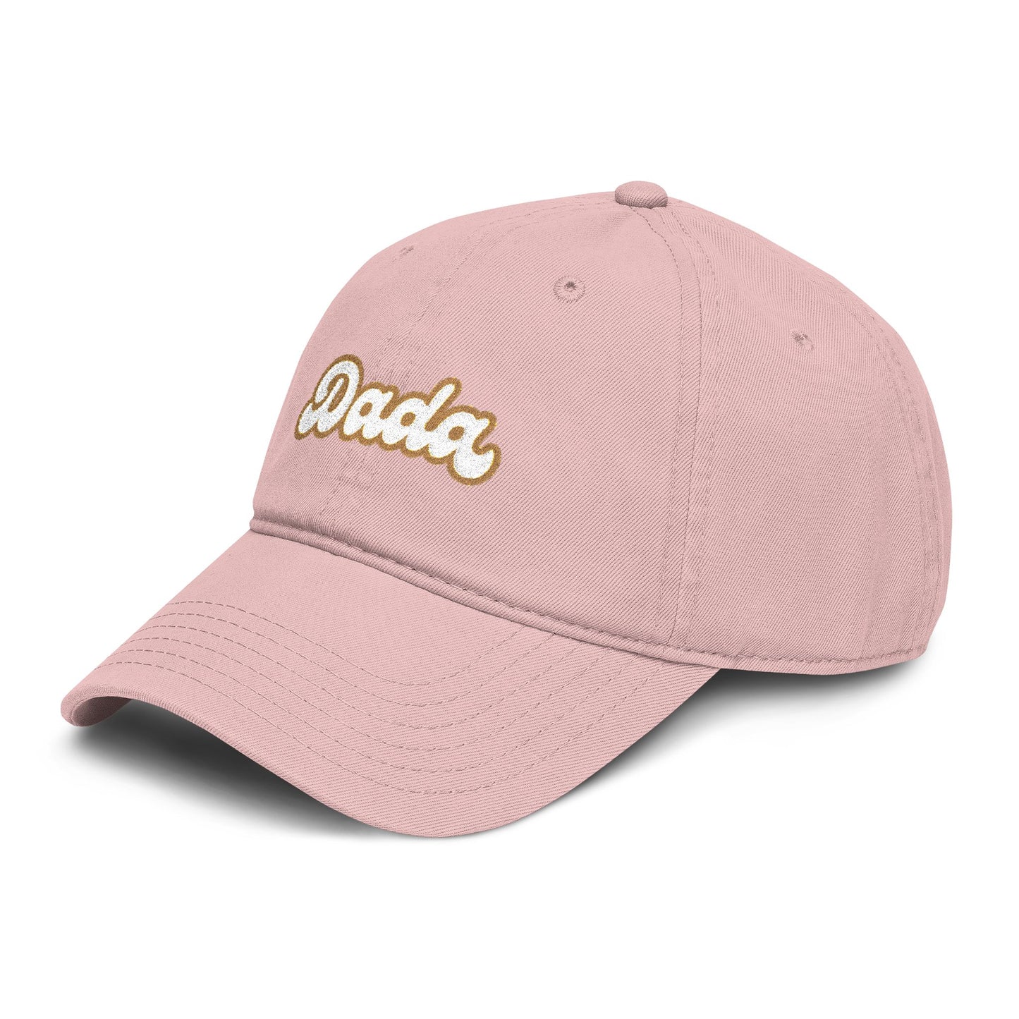 Dada Script Embroidered Washed Baseball Cap — Retro Dad Dad Hat