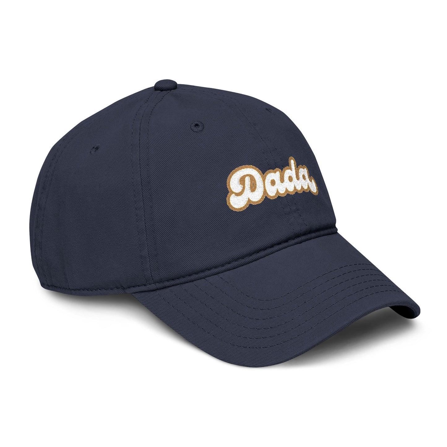 Dada Script Embroidered Washed Baseball Cap — Retro Dad Dad Hat