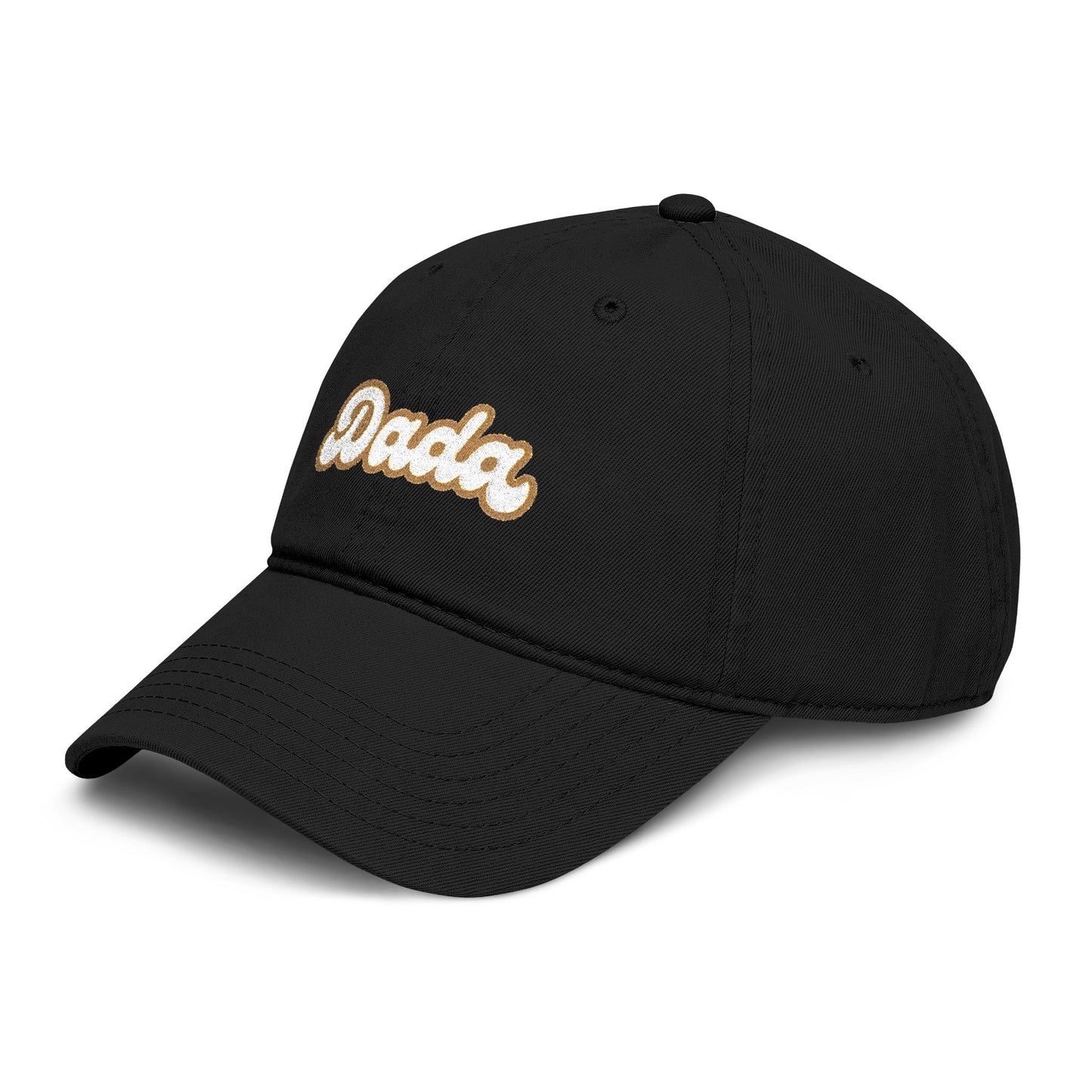 Dada Script Embroidered Washed Baseball Cap — Retro Dad Dad Hat