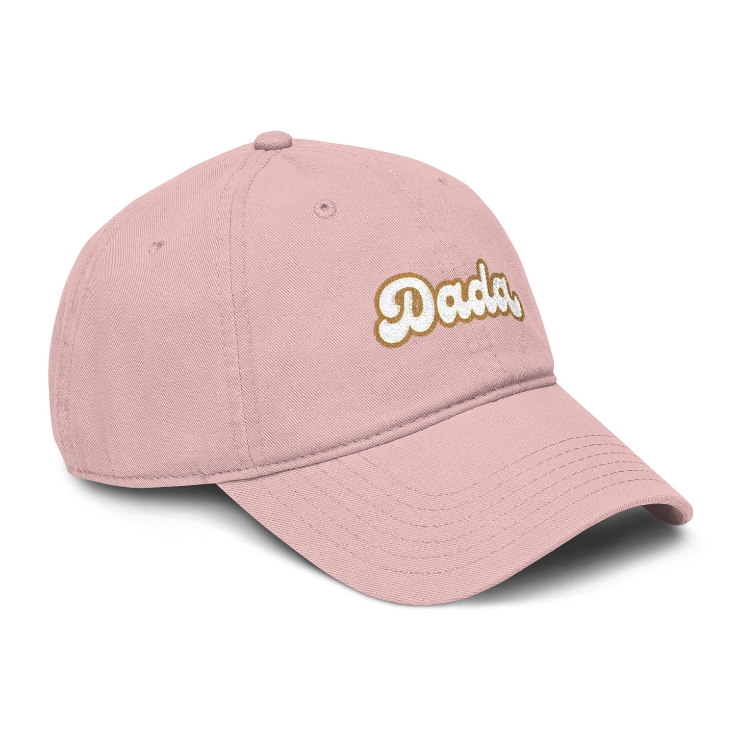 Dada Script Embroidered Washed Baseball Cap — Retro Dad Dad Hat