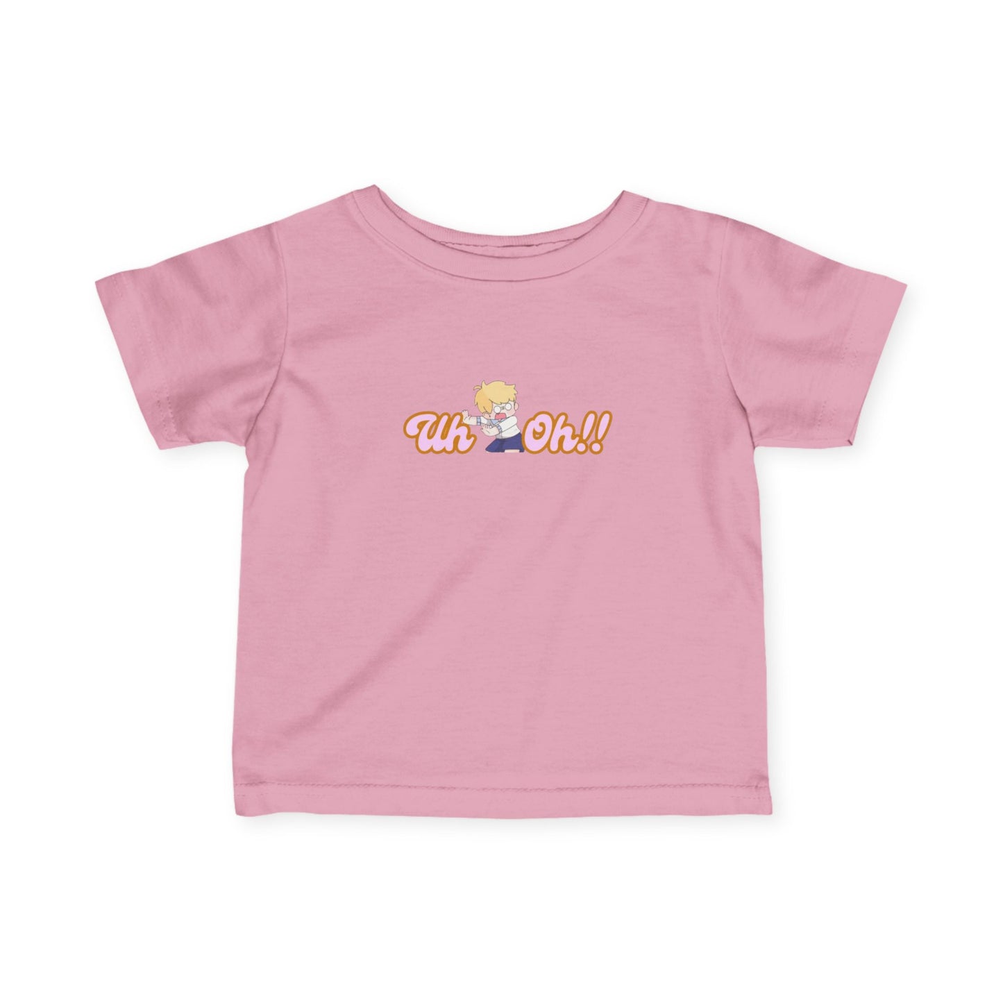 Infant Tee — Cute Retro Baby "Uh Oh!!" Graphic